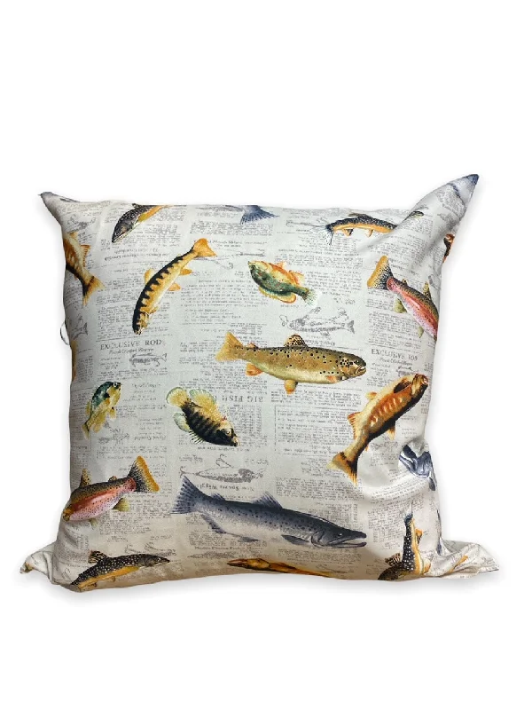 Orthopedic Pillows for Back Pain ReliefRiver Fish | 18x18 Pillows, Set of 2