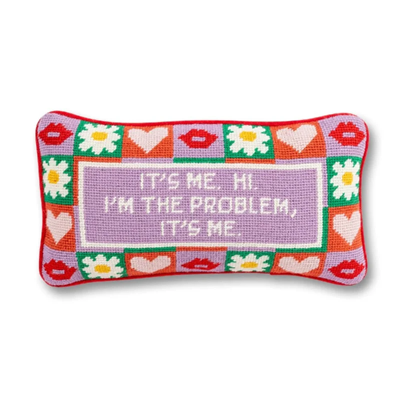 Hypoallergenic Pillows for Allergy SufferersIt's Me Needlepoint Pillow by Furbish Studio Hypoallergenic Pillows for Allergy SufferersIt's Me Needlepoint Pillow by Furbish Studio