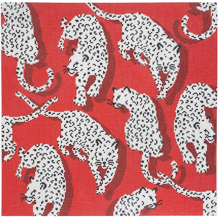 Silk Pillows for Smooth Skin and HairLeopard Pillow - Red Canvas