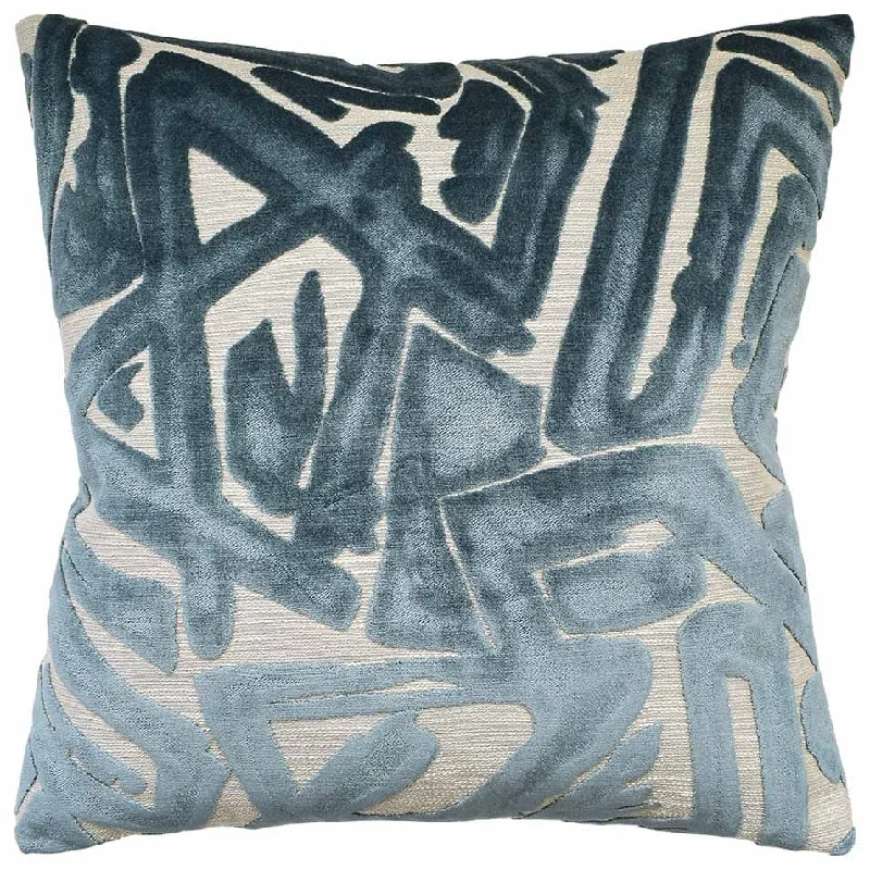 Kids Pillows with Fun DesignsDepiction Teal Decorative Pillow Ryan Studio