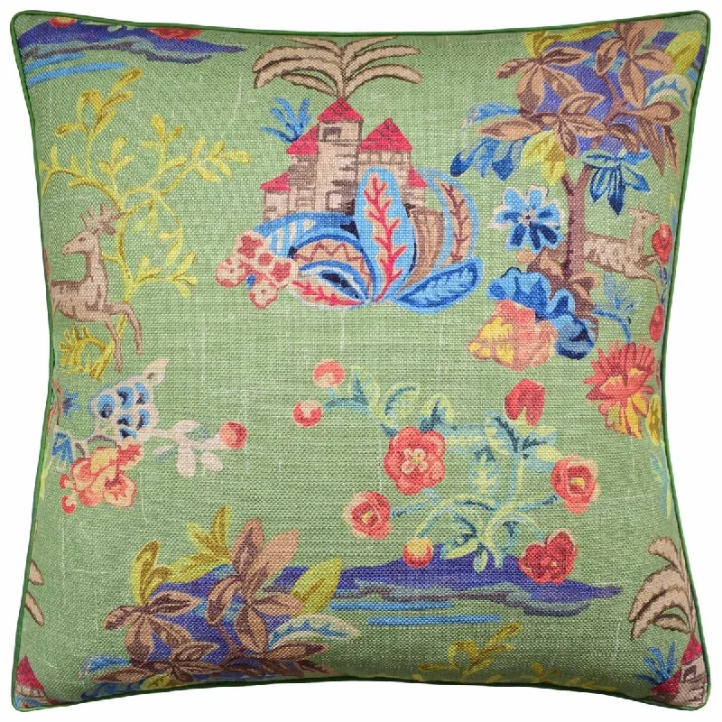 Velvet Pillows for a Touch of EleganceKnight's Tale Spring Green Decorative Pillow Ryan Studio Velvet Pillows for a Touch of EleganceKnight's Tale Spring Green Decorative Pillow Ryan Studio