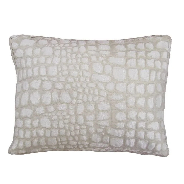 Cotton Pillows for Natural ComfortCroc Box Quartz Decorative Pillow by Ann Gish
