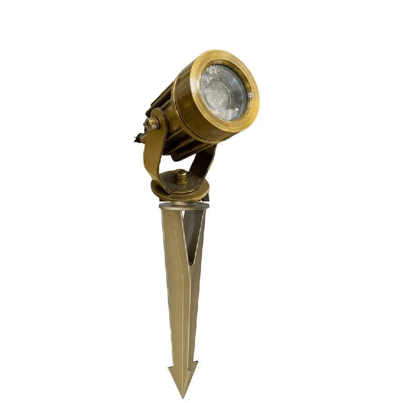 Salt Lamps for Reading Nooks to Create a Relaxing SpaceScenic Antique Brass LED Garden Spike