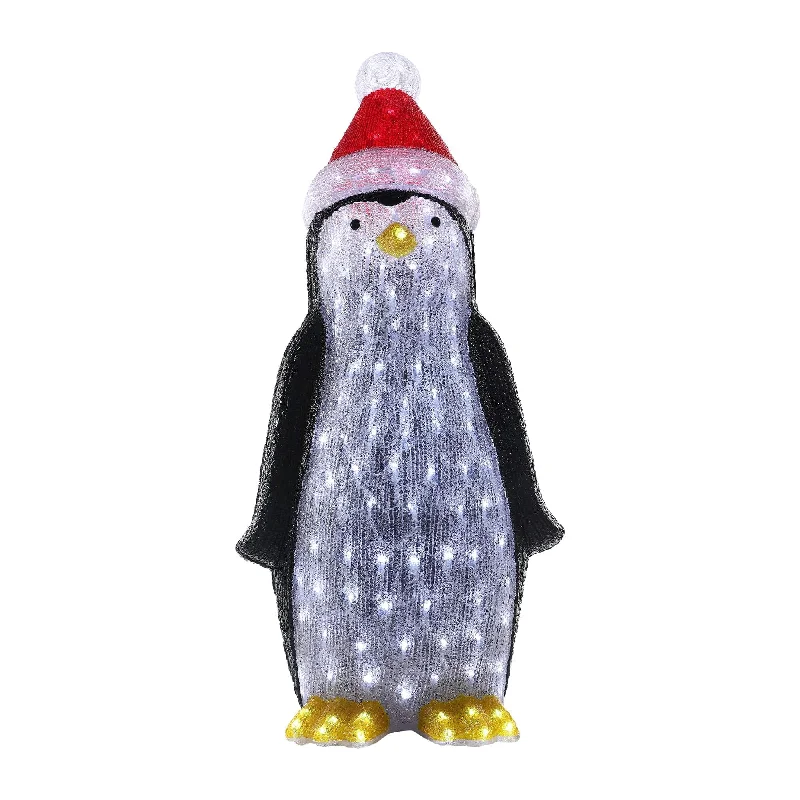 Salt Lamps for Art Studios to Set a Creative MoodAcrylic Penguin with Christmas Hat