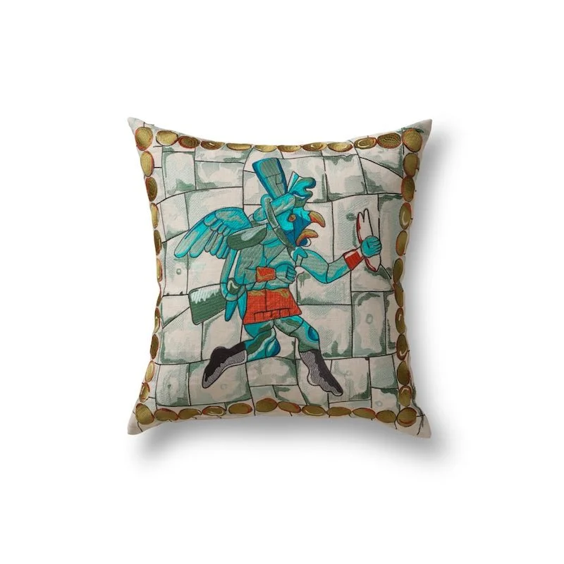 Decorative Pillows for Living Room MakeoverTurquoise Winged Runner Pillow by Ann Gish