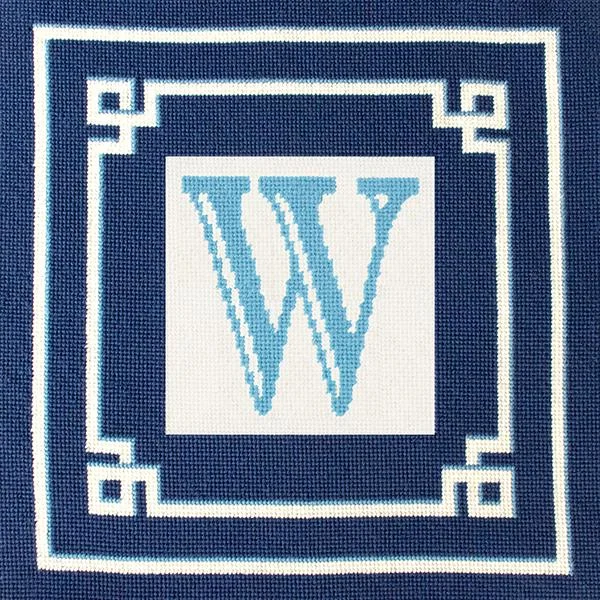 Square Pillows for Modern Home DecorBlue Greek Key Pillow Kit