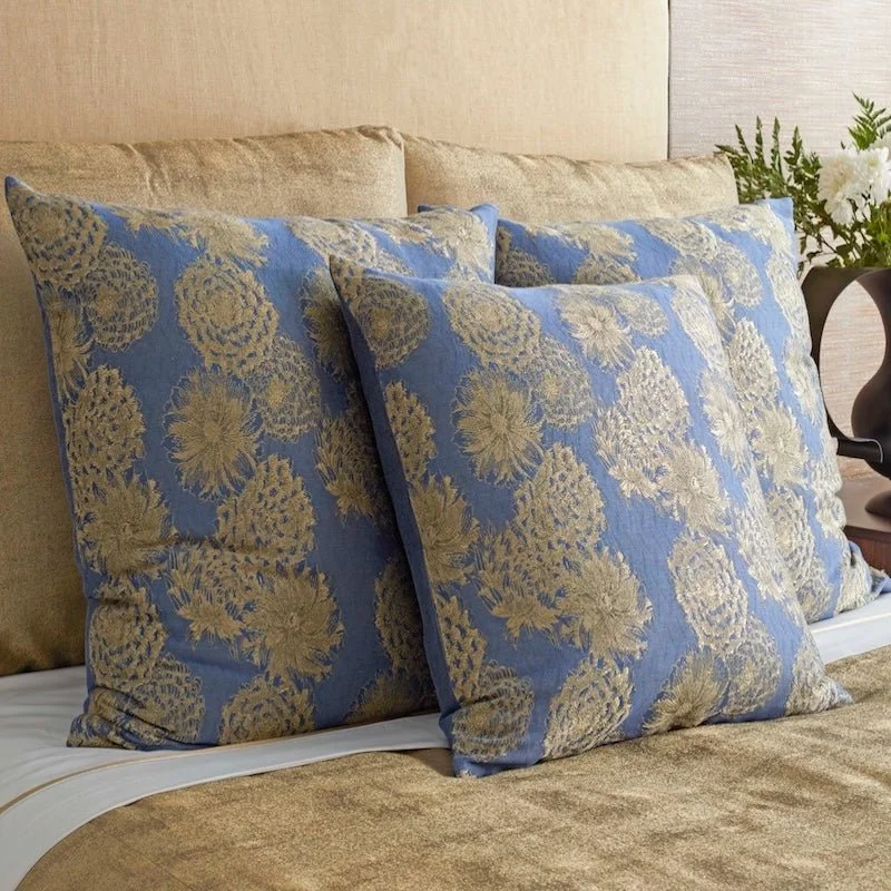 Soft and Fluffy Pillows for Bedroom ComfortChrysanthemum Decorative Pillows Blue by Ann Gish Soft and Fluffy Pillows for Bedroom ComfortChrysanthemum Decorative Pillows Blue by Ann Gish