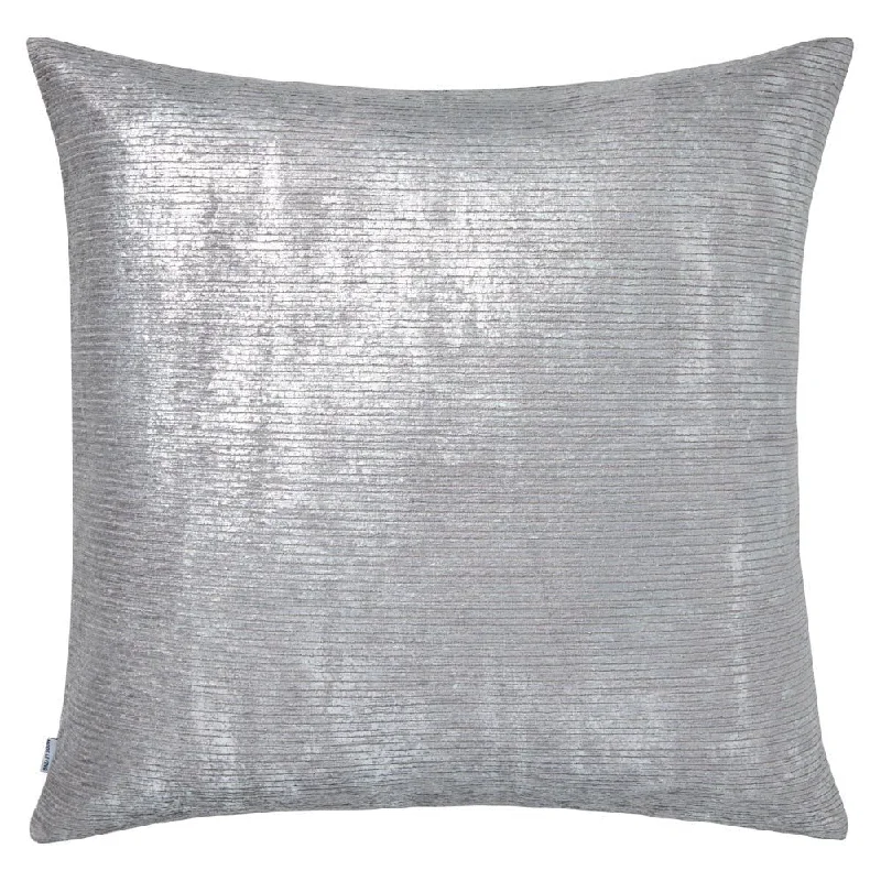 Cotton Pillows for Natural ComfortTerra Blue Metallic & Gray Pillow by Mode Living