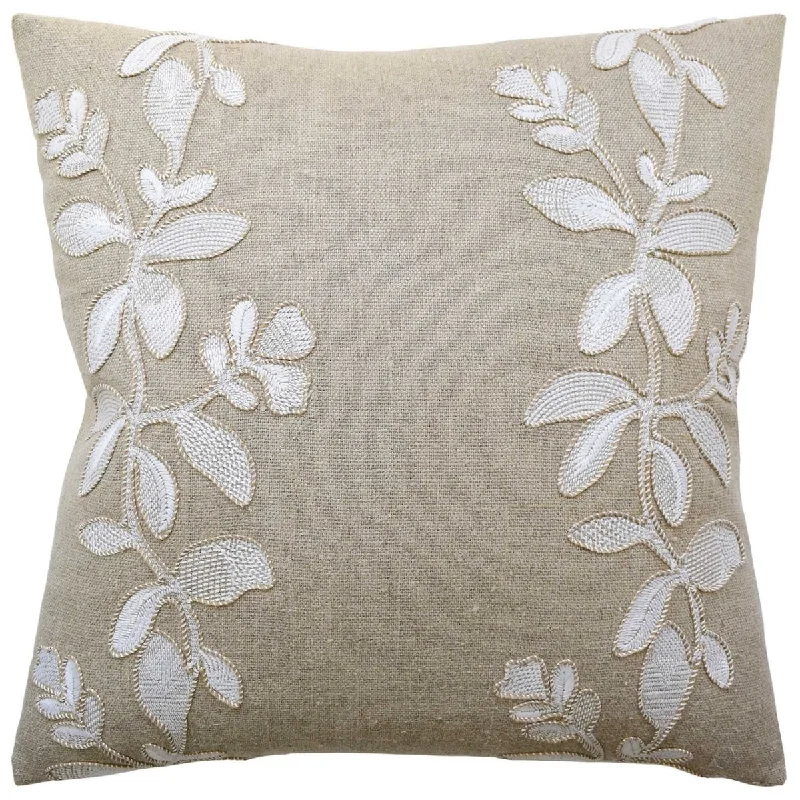 Round Pillows for Boho-Style InteriorsGinger Flower Linen Decorative Pillow by Ryan Studio Round Pillows for Boho-Style InteriorsGinger Flower Linen Decorative Pillow by Ryan Studio