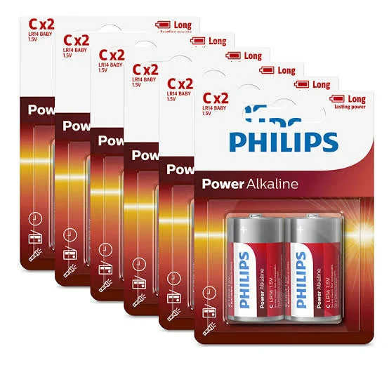 Salt Lamps for Guest Rooms to Add a Cozy Touch12 Pack GENUINE Philips Long Life Alkaline C Cell Battery