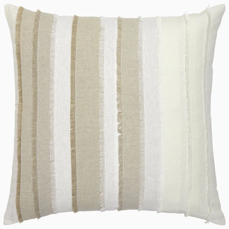 Bolster Pillows for Sofa DecorationFringed Natural Throw Pillow by John Robshaw