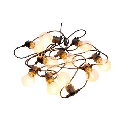 LED String Lights with Warm White GlowSirius Tobias festival lights supplement set, clear