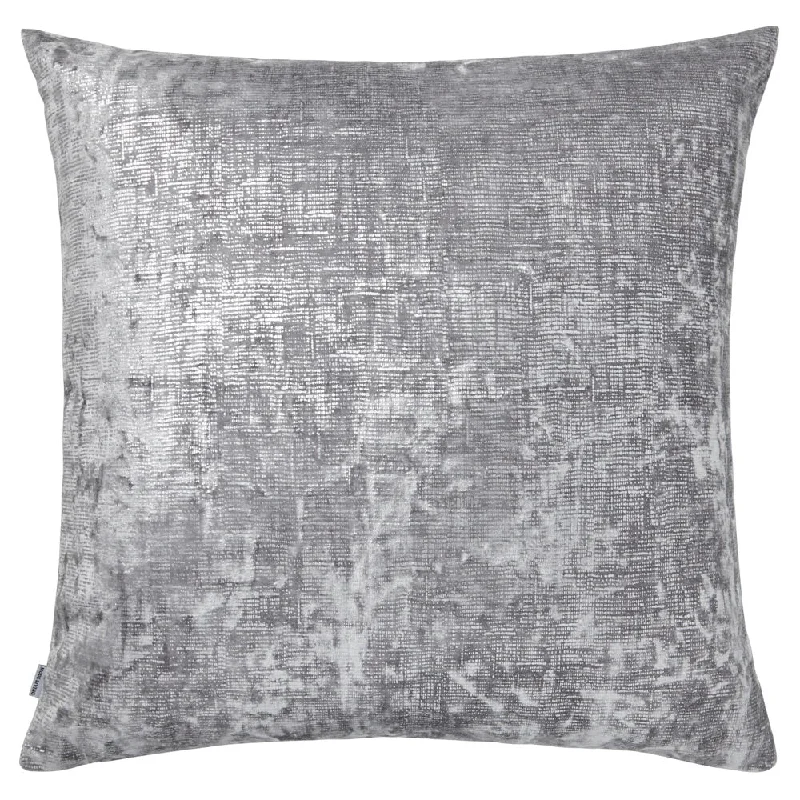 Feather Pillows for a Luxurious SleepTerra Light Gray Metallic Pillow by Mode Living Feather Pillows for a Luxurious SleepTerra Light Gray Metallic Pillow by Mode Living