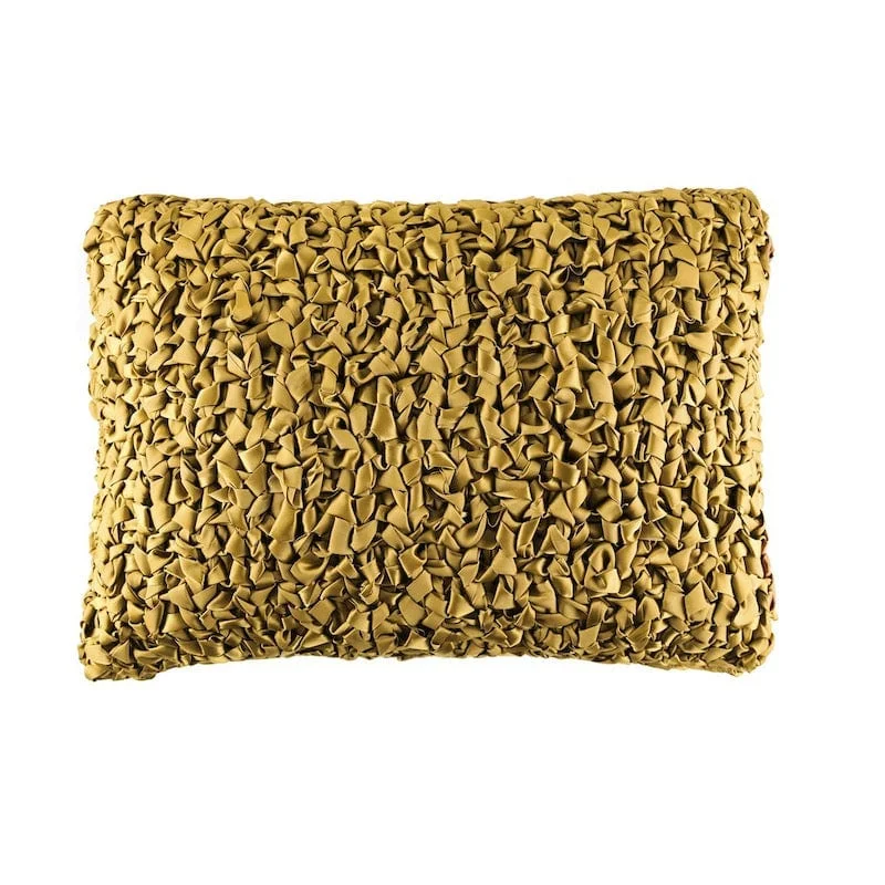 Memory Foam Pillows for Neck SupportGold Ribbon Knit Pillows by Ann Gish