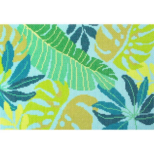 Velvet Pillows for a Touch of EleganceBlue Tropical Canvas