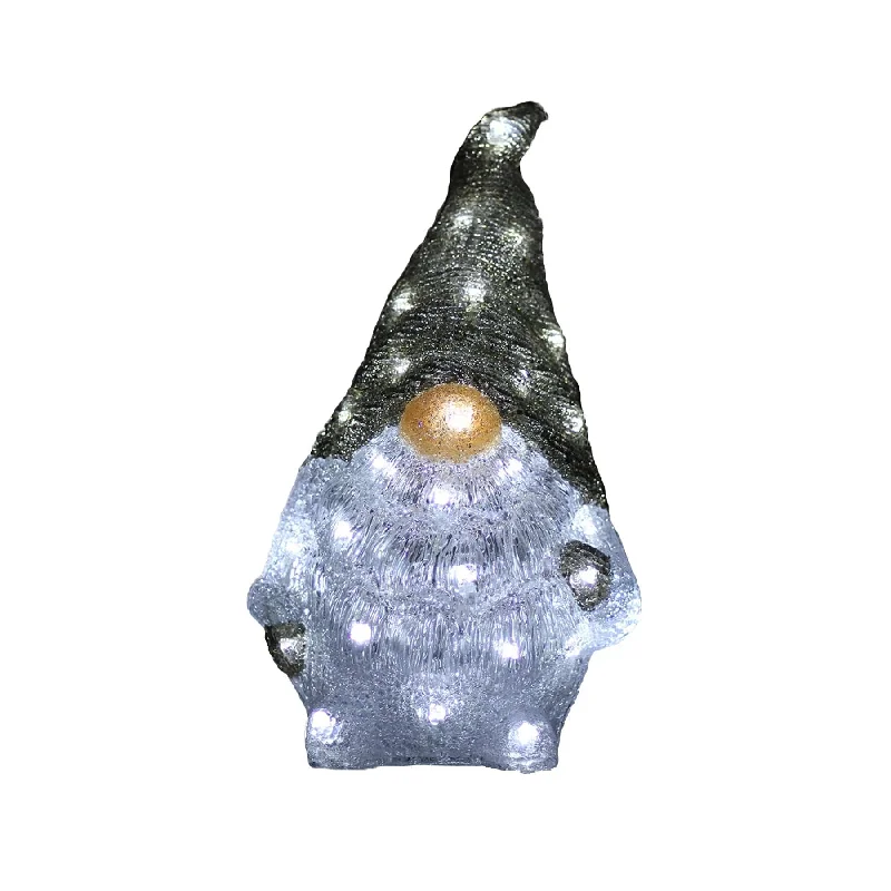 Salt Lamps for Pet - Friendly EnvironmentsAcrylic Grey Santa Gonk - H40cm