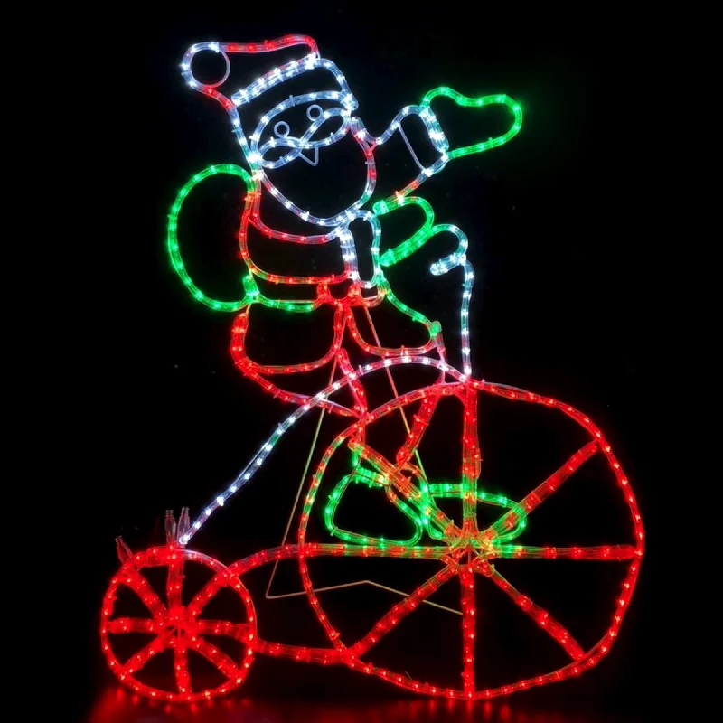 Natural Himalayan Salt Lamps with Soft Glow103cm LED Santa with Bike