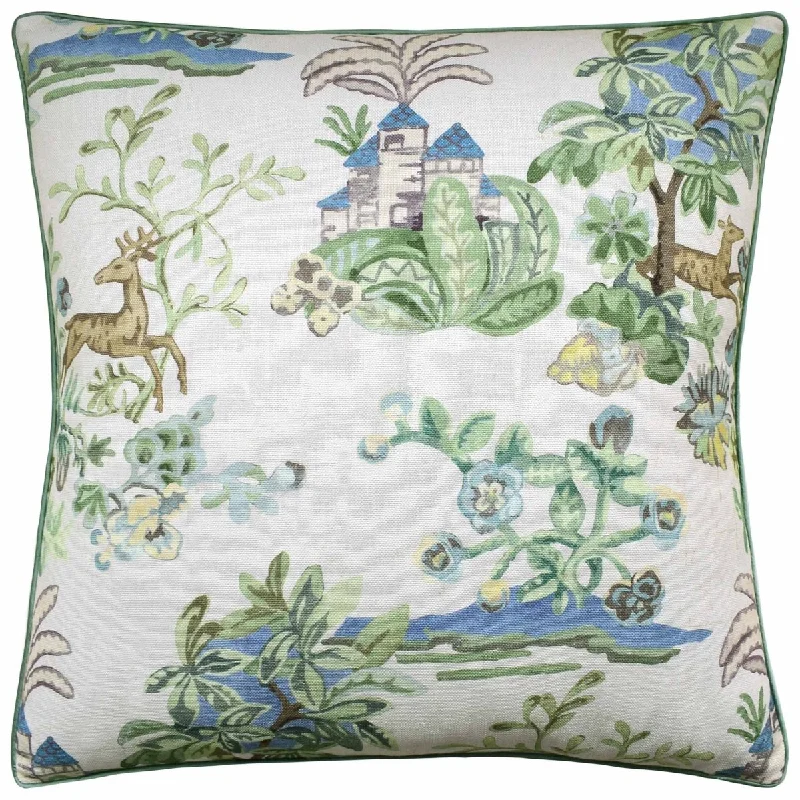 Square Pillows for Modern Home DecorKnight's Tale Sage and Blue Decorative Pillow Ryan Studio Square Pillows for Modern Home DecorKnight's Tale Sage and Blue Decorative Pillow Ryan Studio