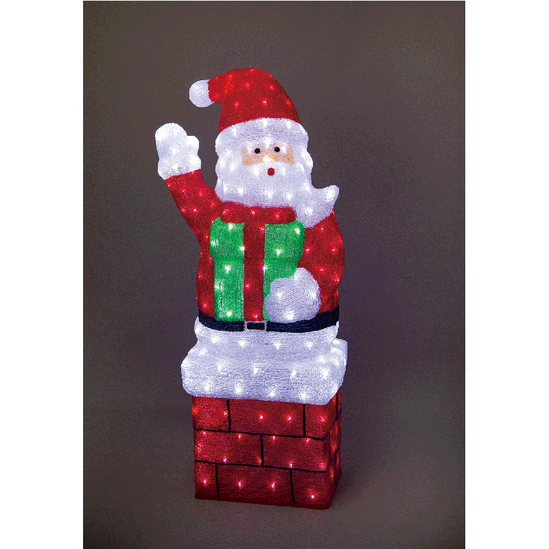 Salt Lamps for Baby Nurseries to Create a Calm EnvironmentAcrylic Large Standing Santa with Gift Box - H118cm