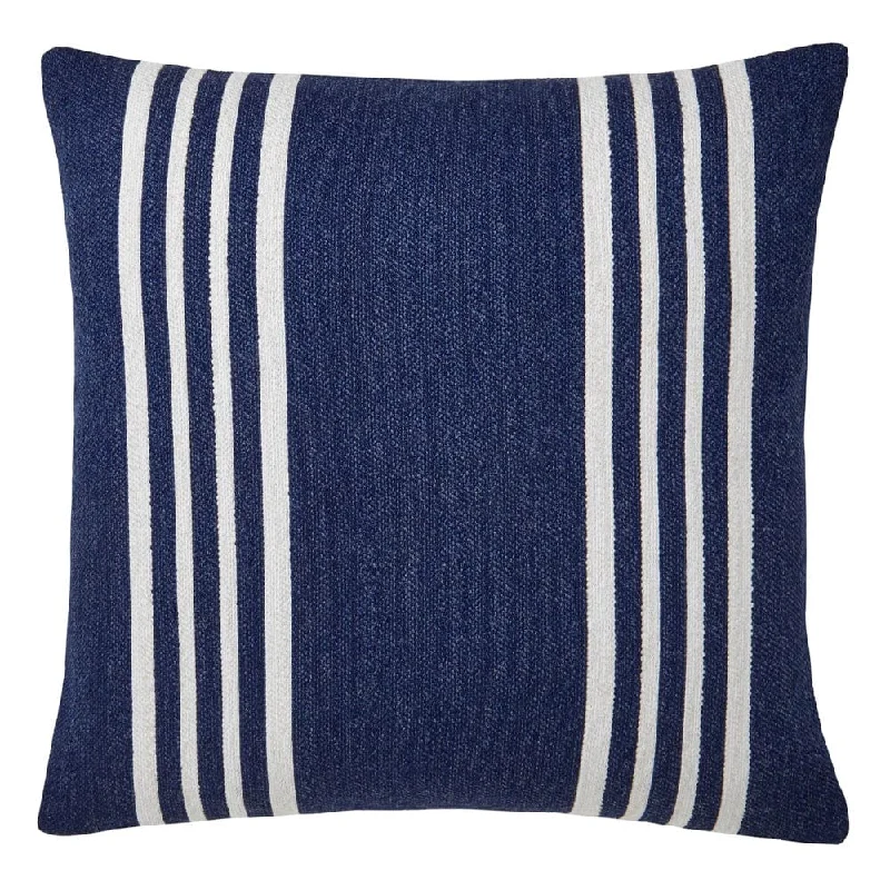 Cotton Pillows for Natural ComfortMar Blue & Ivory Striped Pillows by Mode Living
