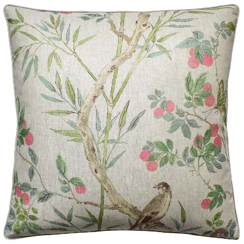 Memory Foam Pillows for Neck SupportClaire Coral and Green Decorative Pillow by Ryan Studio Memory Foam Pillows for Neck SupportClaire Coral and Green Decorative Pillow by Ryan Studio