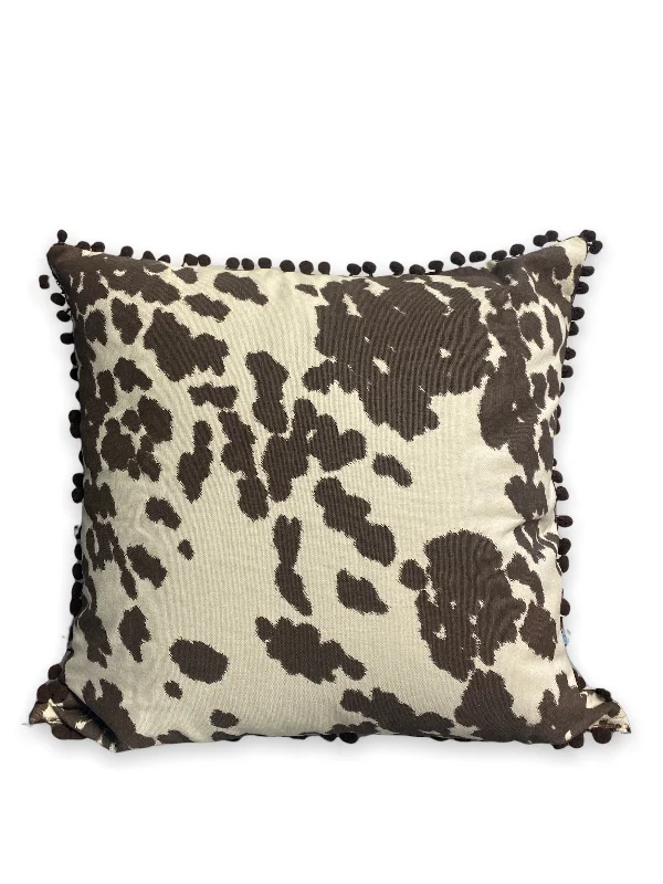 Adjustable Pillows for Customized ComfortBrown Cow Print | 18x18 Pillows, Set of 2