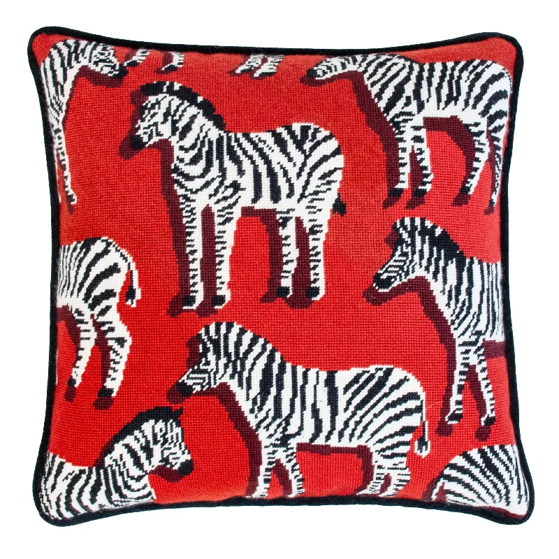 Decorative Pillows for Living Room MakeoverZebra Pillow Kit - Red
