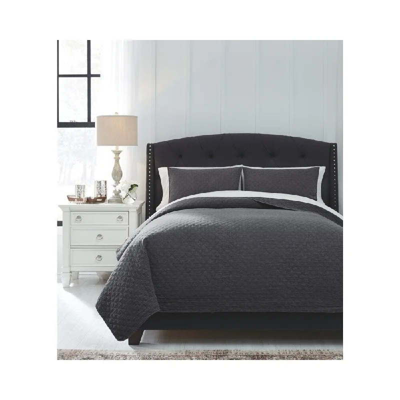 Pregnancy Pillows for Expectant MothersRyter Charcoal Queen Coverlet Set
