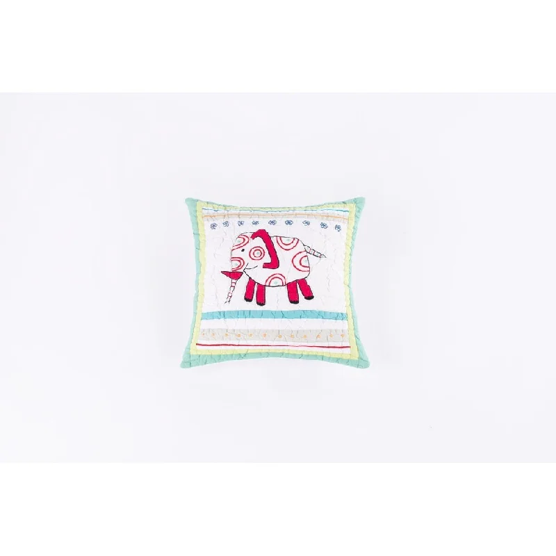 Cooling Pillows for Hot SleepersCottage Home Multicolor Cotton Elephant Throw Pillow Cooling Pillows for Hot SleepersCottage Home Multicolor Cotton Elephant Throw Pillow
