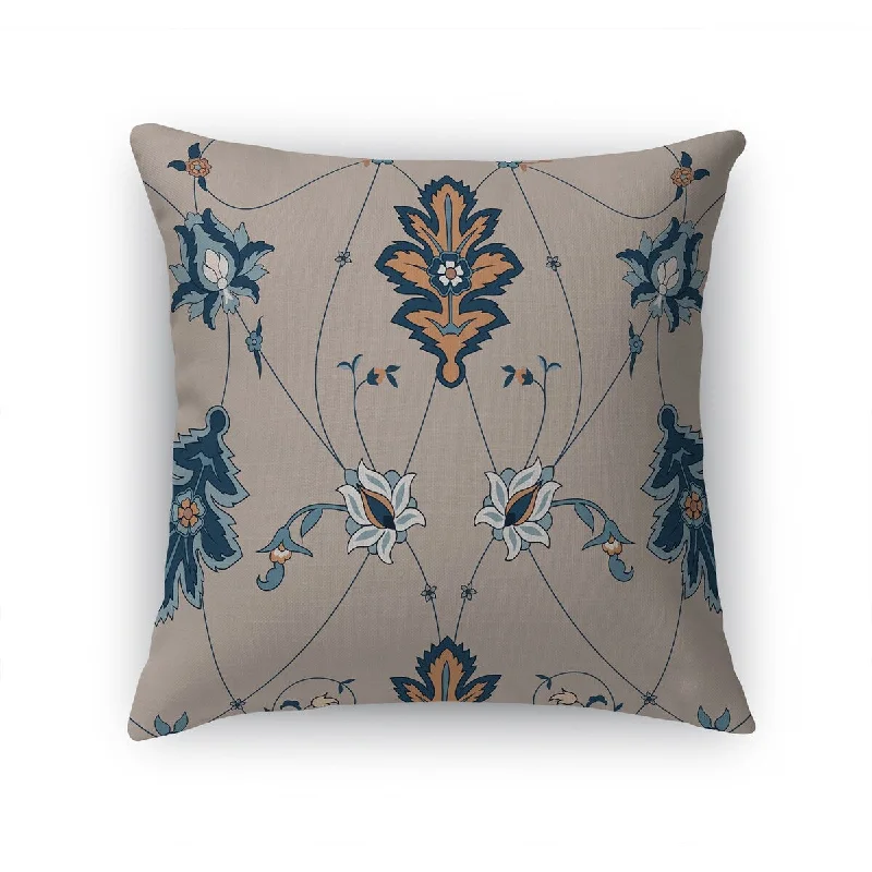 Soft and Fluffy Pillows for Bedroom ComfortBABYLON BLUE & GREY Accent Pillow by Marina Gutierrez Soft and Fluffy Pillows for Bedroom ComfortBABYLON BLUE & GREY Accent Pillow by Marina Gutierrez