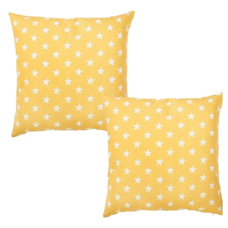 Plush Pillows for a Cozy BedPorch & Den Coho Yellow Square Throw Pillow Case (Set of 2) Plush Pillows for a Cozy BedPorch & Den Coho Yellow Square Throw Pillow Case (Set of 2)