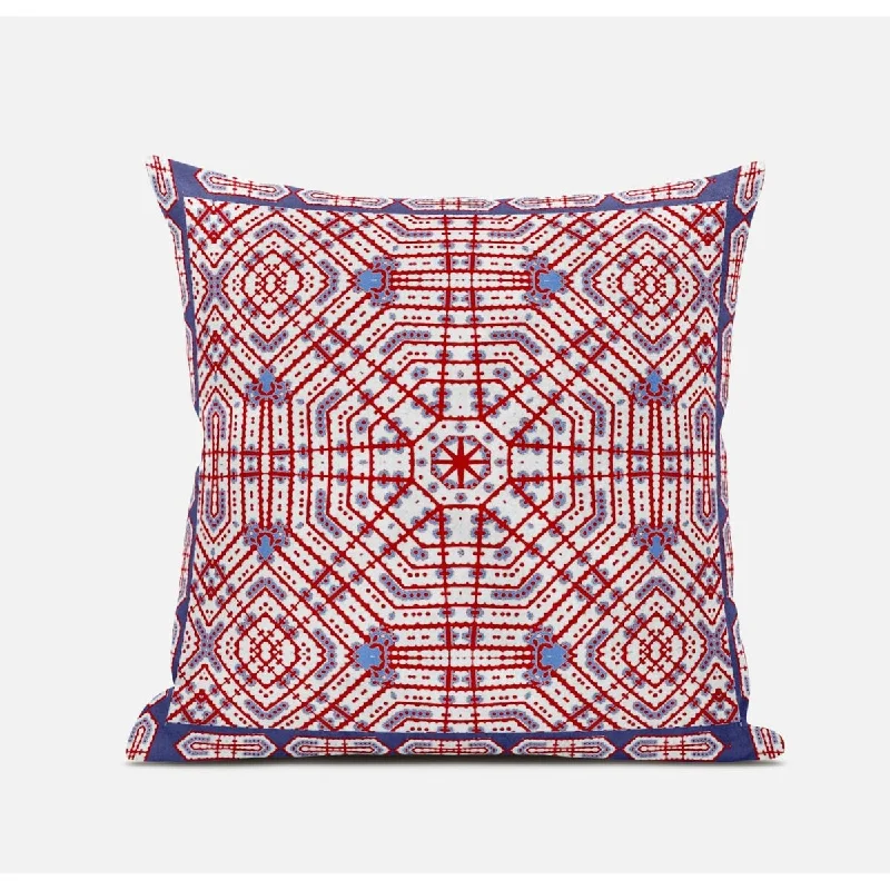 Back Support Pillows for Office Chairs16" Red White Geostar Zippered Suede Throw Pillow Back Support Pillows for Office Chairs16" Red White Geostar Zippered Suede Throw Pillow