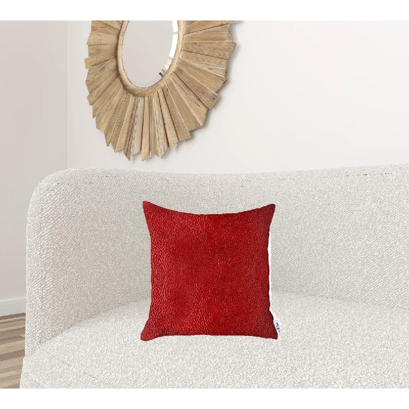 Back Support Pillows for Office ChairsHomeRoots 18" X 18" Red Solid Color Handmade Faux Leather Throw Pillow Cover Back Support Pillows for Office ChairsHomeRoots 18" X 18" Red Solid Color Handmade Faux Leather Throw Pillow Cover
