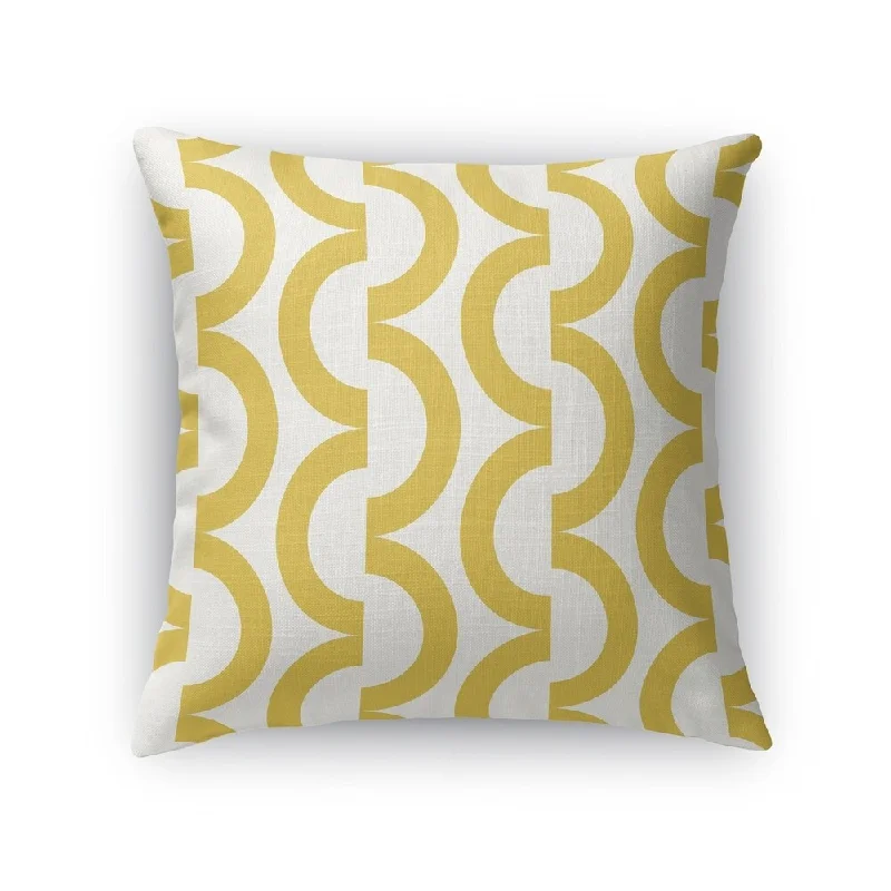 Cooling Pillows for Hot SleepersGEOWAVES GOLD Accent Pillow By Kavka Designs