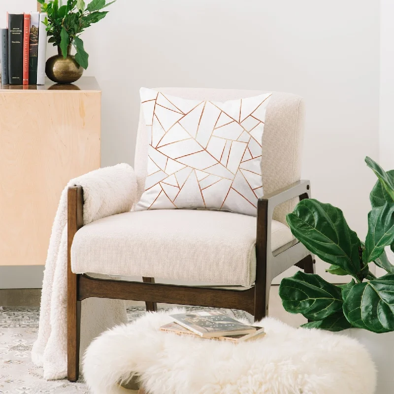 Round Pillows for Boho-Style InteriorsElisabeth Fredriksson White Stone Copper Lines Throw Pillow Round Pillows for Boho-Style InteriorsElisabeth Fredriksson White Stone Copper Lines Throw Pillow