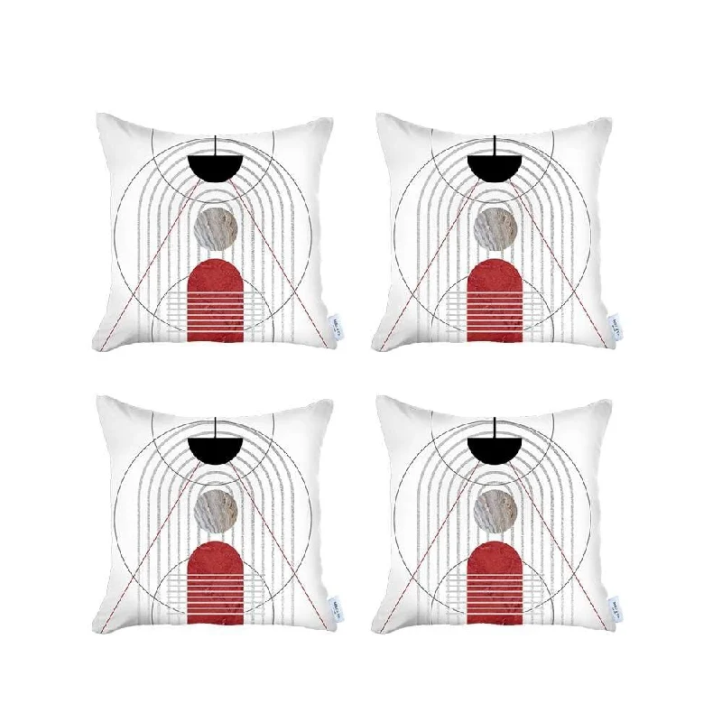 Bolster Pillows for Sofa DecorationBoho-Chic Decorative Printed Jacquard Pillow Covers 4 PCS Bolster Pillows for Sofa DecorationBoho-Chic Decorative Printed Jacquard Pillow Covers 4 PCS