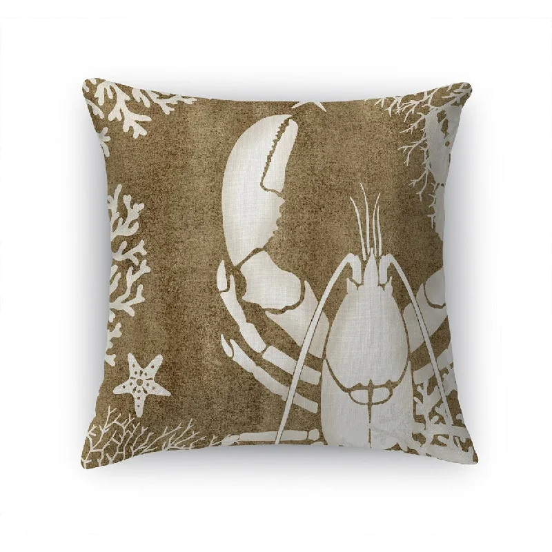 Decorative Pillows for Living Room MakeoverI LOVE LOBSTER BROWN Accent Pillow by Kavka Designs Decorative Pillows for Living Room MakeoverI LOVE LOBSTER BROWN Accent Pillow by Kavka Designs