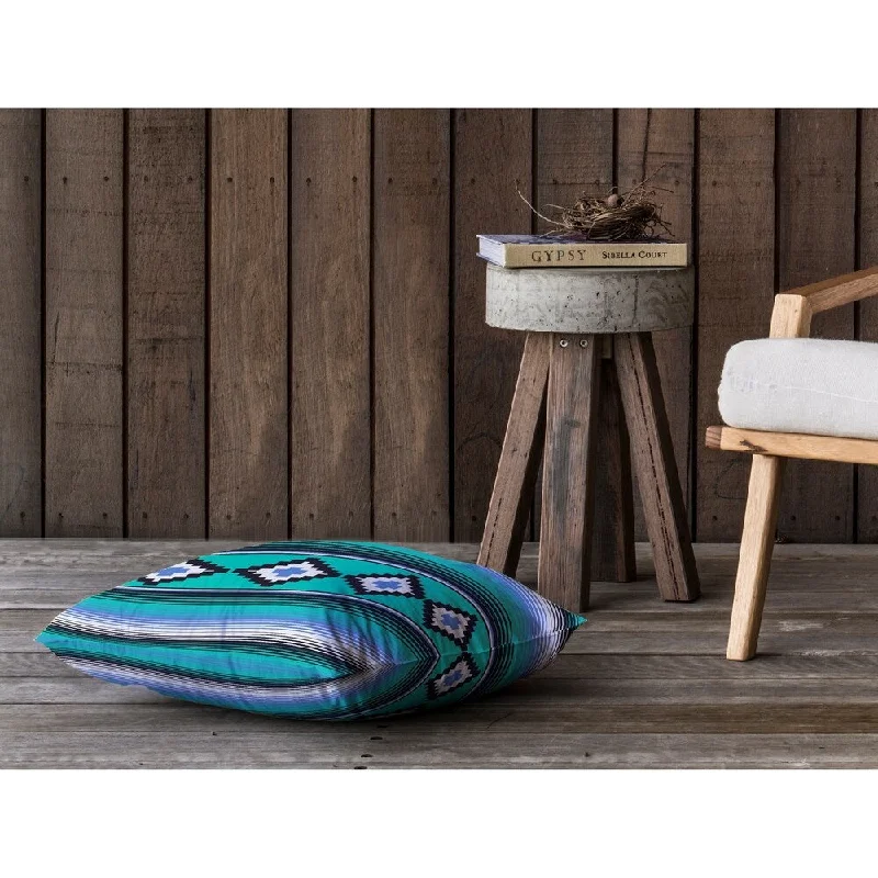 Down Alternative Pillows for Ethical ChoicesMODERN SERAPE TEAL Floor Pillow By Kavka Designs Down Alternative Pillows for Ethical ChoicesMODERN SERAPE TEAL Floor Pillow By Kavka Designs