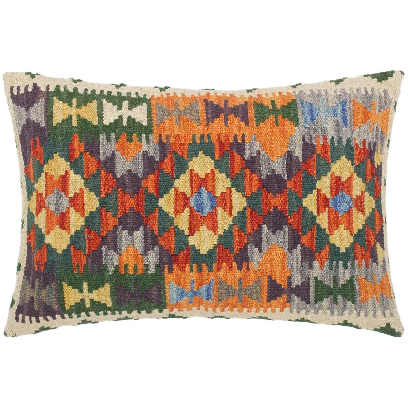 Down Alternative Pillows for Ethical ChoicesTribal Marco Hand Woven Kilim Throw Pillow 23 in x 16 in Down Alternative Pillows for Ethical ChoicesTribal Marco Hand Woven Kilim Throw Pillow 23 in x 16 in