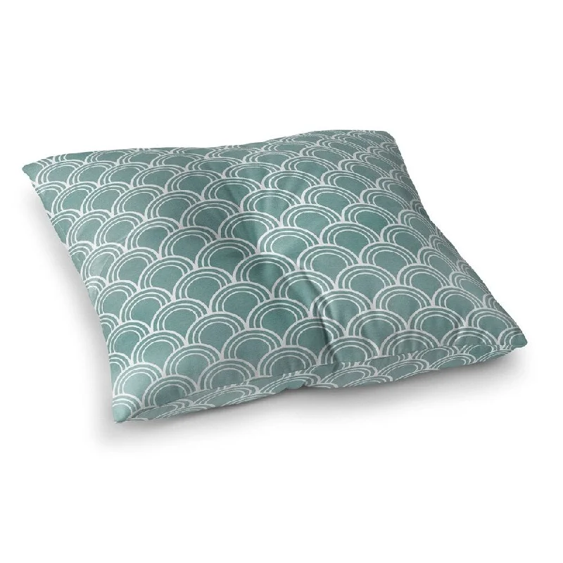 Plush Pillows for a Cozy BedGreen Loops Floor Pillow