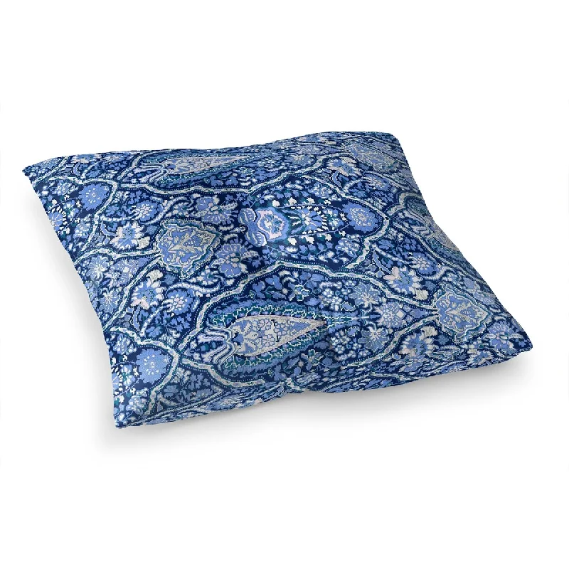 Cotton Pillows for Natural ComfortKIRMAN BLUE Floor Pillow By Kavka Designs