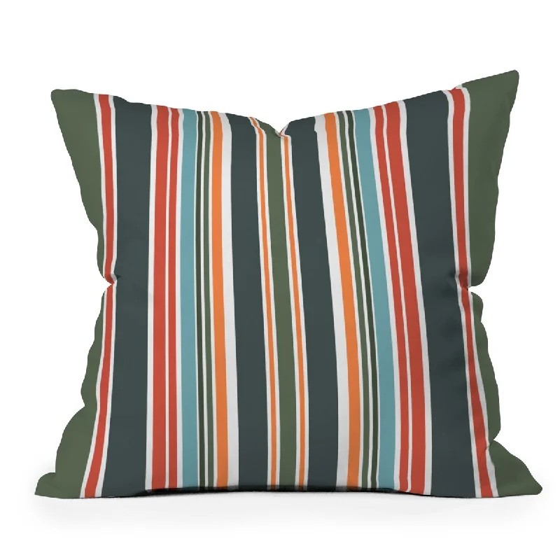 Velvet Pillows for a Touch of EleganceSheila Wenzel-Ganny Army Green Orange Stripes Throw Pillow Velvet Pillows for a Touch of EleganceSheila Wenzel-Ganny Army Green Orange Stripes Throw Pillow