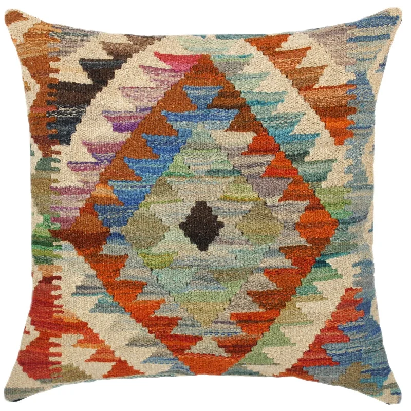 Cotton Pillows for Natural ComfortTribal Cleopatr Hand-Woven Turkish Kilim Throw Pillow Cotton Pillows for Natural ComfortTribal Cleopatr Hand-Woven Turkish Kilim Throw Pillow