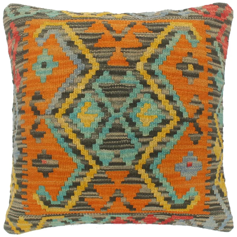 Travel Pillows for Long JourneysBohemian Turkish Grech Hand Woven Kilim Pillow