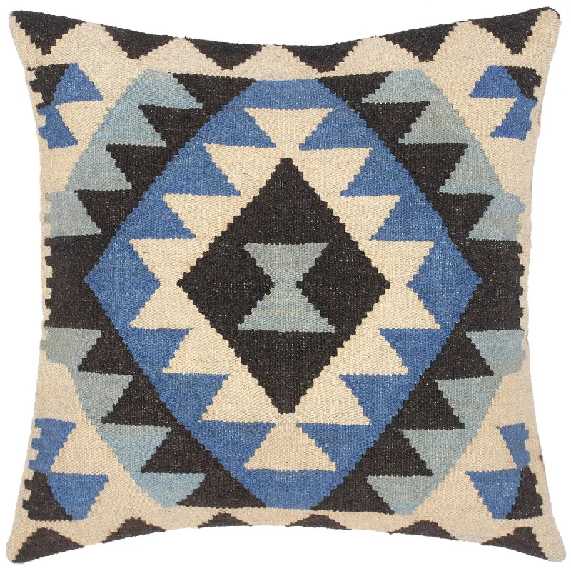 Bolster Pillows for Sofa DecorationTribal Robbi Hand-Woven Turkish Kilim Throw Pillow 18 in. x 18 in. Bolster Pillows for Sofa DecorationTribal Robbi Hand-Woven Turkish Kilim Throw Pillow 18 in. x 18 in.
