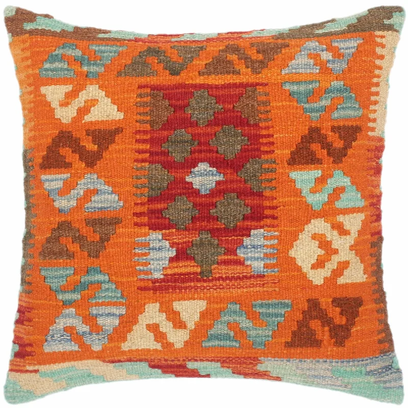 Kids Pillows with Fun DesignsTribal Chiquita Hand-Woven Turkish Kilim Throw Pillow 18 in. x 18 in. Kids Pillows with Fun DesignsTribal Chiquita Hand-Woven Turkish Kilim Throw Pillow 18 in. x 18 in.