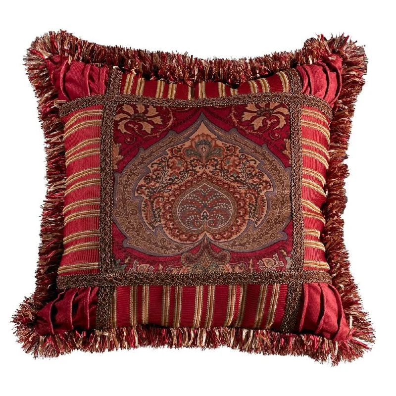 Travel Pillows for Long JourneysHiEnd Accents Printed Velvet 18-inch x 18-inch Throw Pillow With Trim Travel Pillows for Long JourneysHiEnd Accents Printed Velvet 18-inch x 18-inch Throw Pillow With Trim