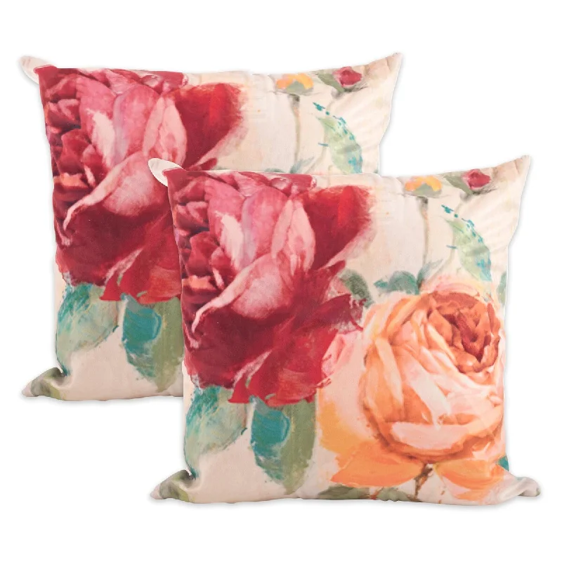 Square Pillows for Modern Home DecorPrinted Throw Pillow Cover With Floral Design (Set of 2) Square Pillows for Modern Home DecorPrinted Throw Pillow Cover With Floral Design (Set of 2)