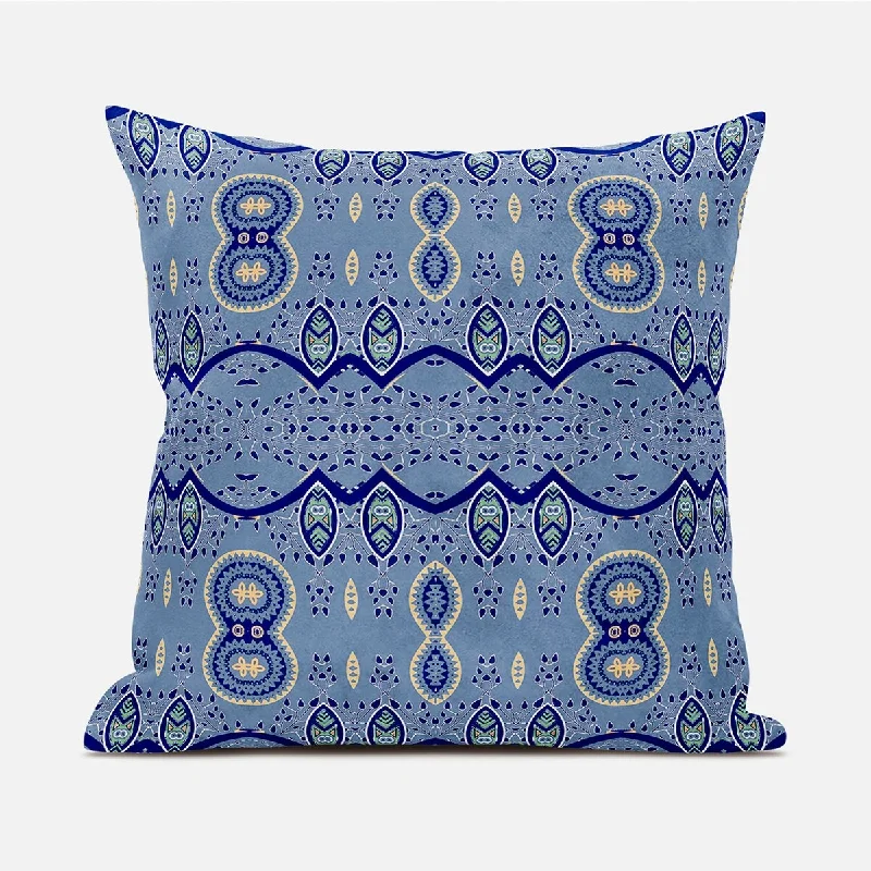 Bolster Pillows for Sofa Decoration18" X 18" Navy Blue Broadcloth Paisley Zippered Pillow Bolster Pillows for Sofa Decoration18" X 18" Navy Blue Broadcloth Paisley Zippered Pillow