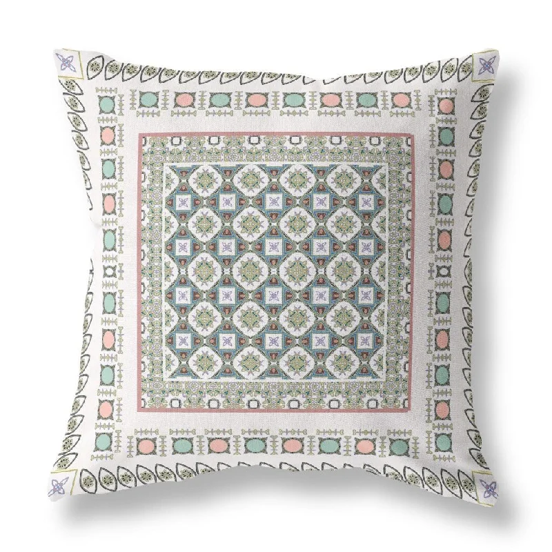 Feather Pillows for a Luxurious Sleep16" White Blue Block Indoor Outdoor Zippered Throw Pillow Feather Pillows for a Luxurious Sleep16" White Blue Block Indoor Outdoor Zippered Throw Pillow